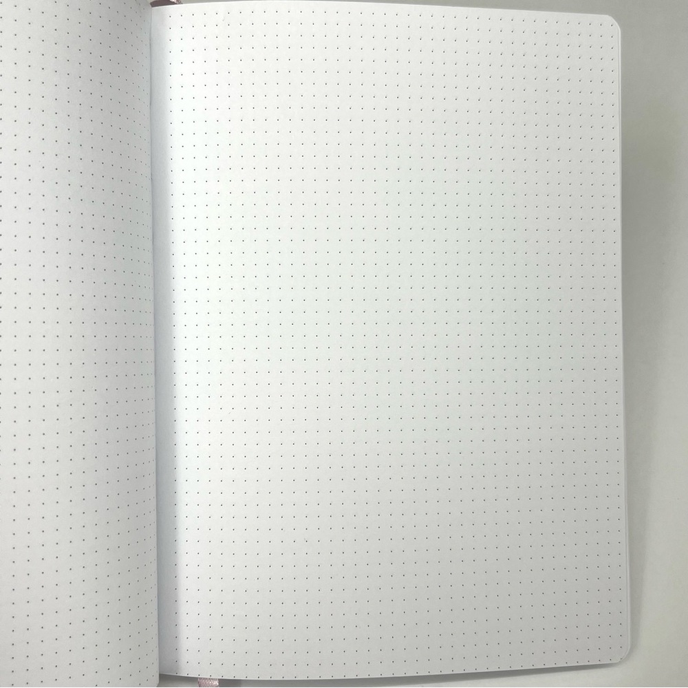 Bullet Journal Hardcover Dotted Gridded Notebook Customizable Bujo Marble Gray - Picture 10 of 16